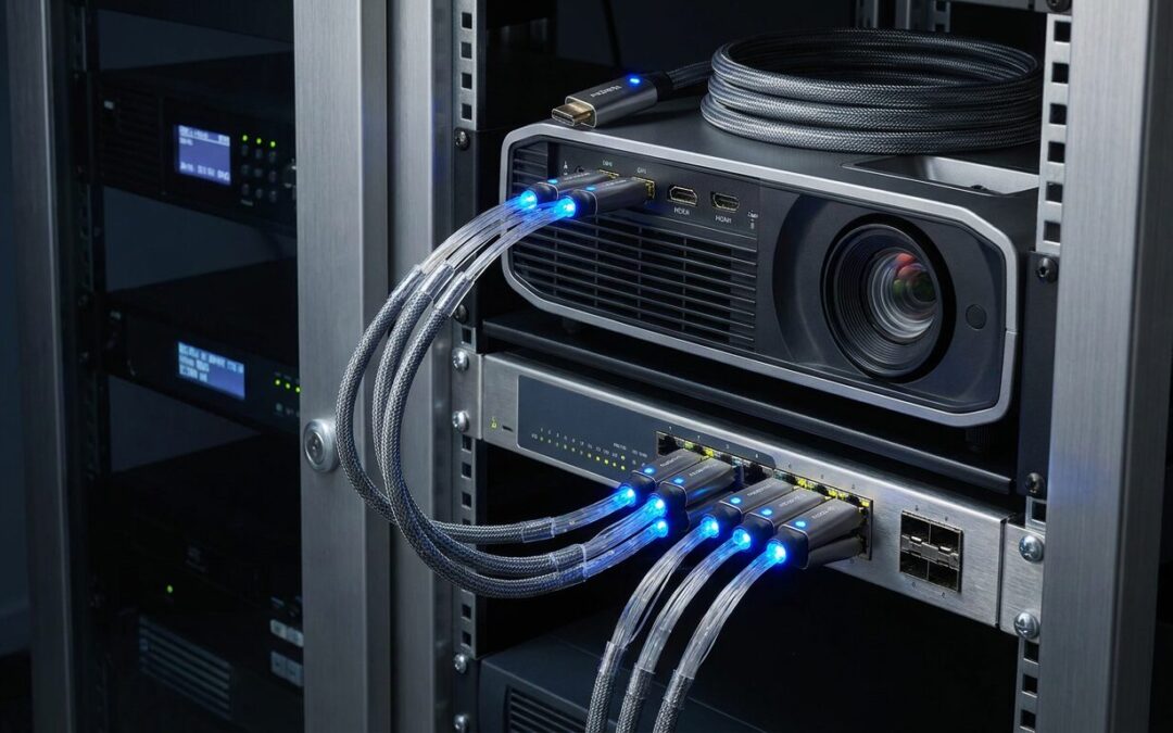 HDMI 光纖傳輸線的信號衰減與長距離應用：企業活動 AV 佈線技術指南