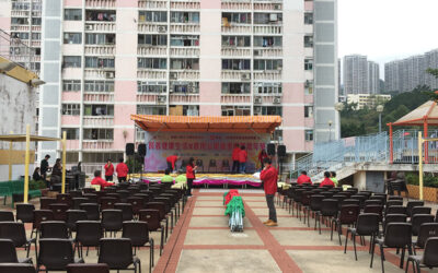 長者嘉年華專業音響租賃:四組喇叭與三支咪高峰現場聲效方案