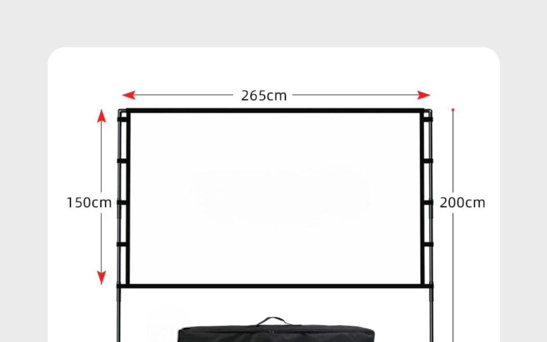 120吋戶外支架銀幕租借|投影機租借指南|Projector Rentals HK